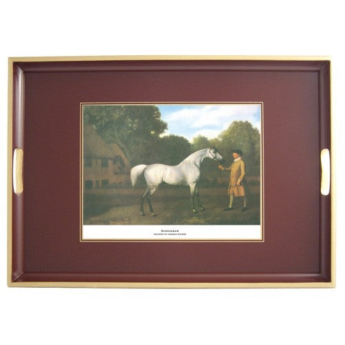 Bakke Racehorses m/ håndtag i kraftig kvalitet 39,5 x 28 cm