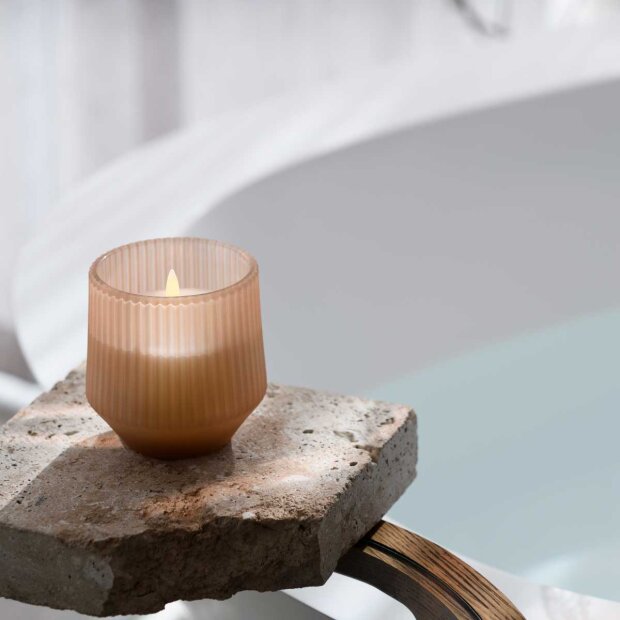 LED LYS - DUFTLYS I GLAS - BEIGE/UPLIFT