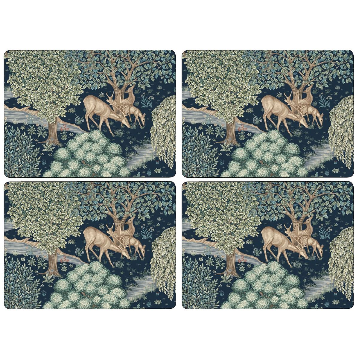 Placemats ´Morris Wightwick´ Large 4 stk. i æske.