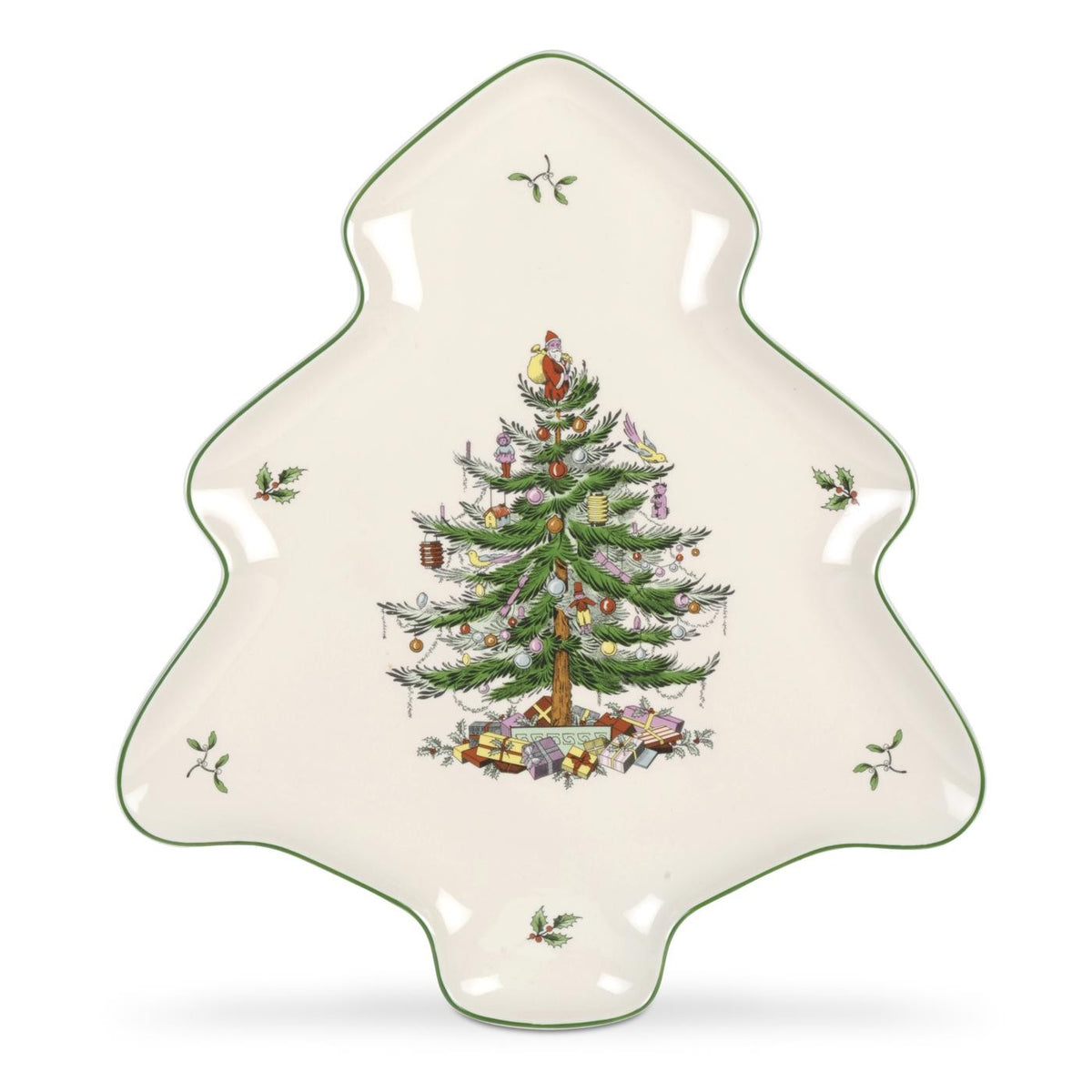 Skål som juletræ - Tree dish - Dybt fad. L. 20 cm