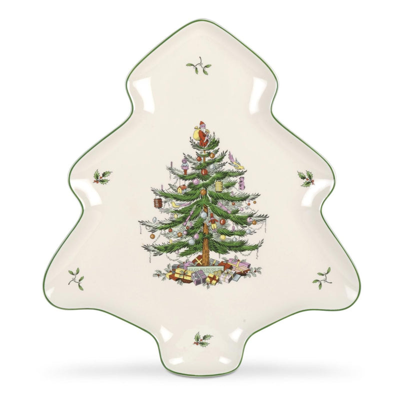 Skål som juletræ - Tree dish - Dybt fad. L. 20 cm